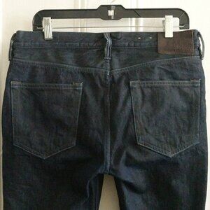 AllSaints 32 Silt Cigarette Skinny Fit Dark Blue Blk Wash Denim Jeans Button Fly